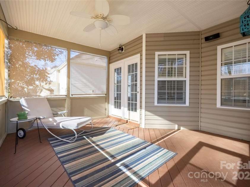 16115 Chiltern Lane, Huntersville, NC 28078.  MLS# CAR4233154, YatesRealty ID 7305. Screened in porch