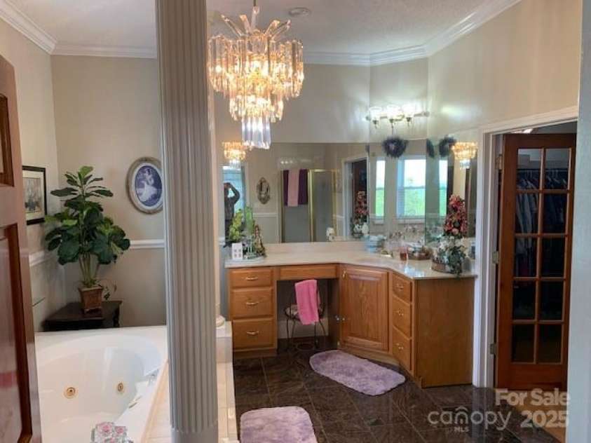 2399 PLEASANT GROVE Road, Hendersonville, NC 28739.  MLS# CAR4247893, YatesRealty ID 7314. 1ST FLOOR, #2 PRIMARY BEDROOM AND BATH, (with nice Shower), note large walk in closet ... stunning.This is on LEFT END OF HOUSE, #1 IS ON RIGHT.