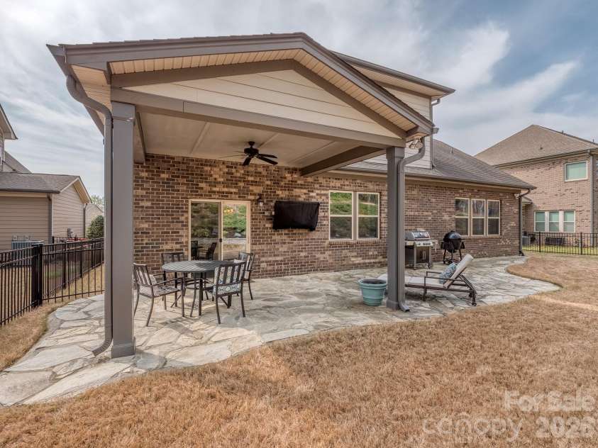 1520 Afton Way, Fort Mill, SC 29708.  MLS# CAR4357058, YatesRealty ID 7322. Covered back patio