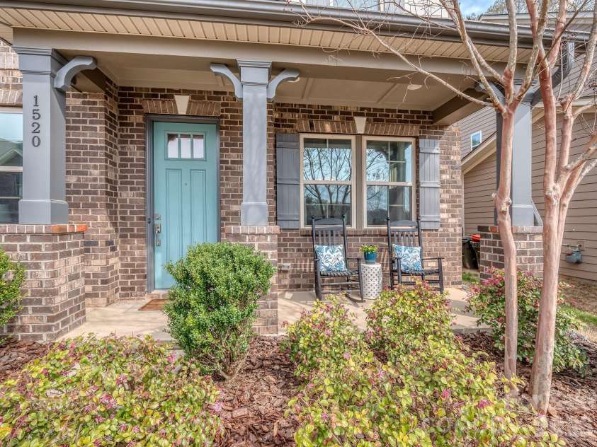 1520 Afton Way, Fort Mill, SC 29708.  MLS# CAR4357058, YatesRealty ID 7322. Covered porch 