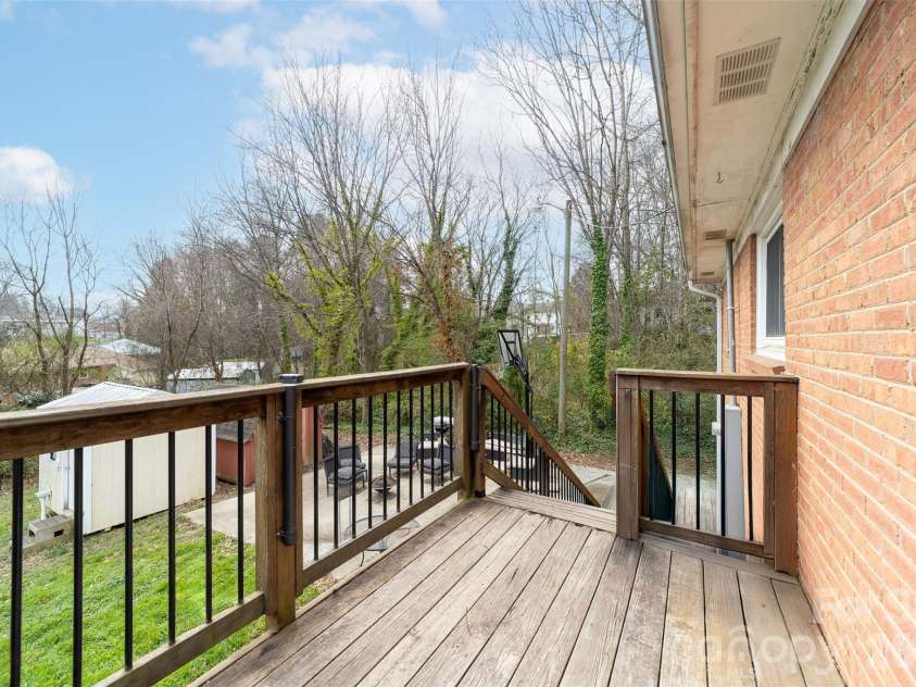 106 Blacksnake Road, Stanley, NC 28164.  MLS# CAR4351703, YatesRealty ID 7335. Back porch. 