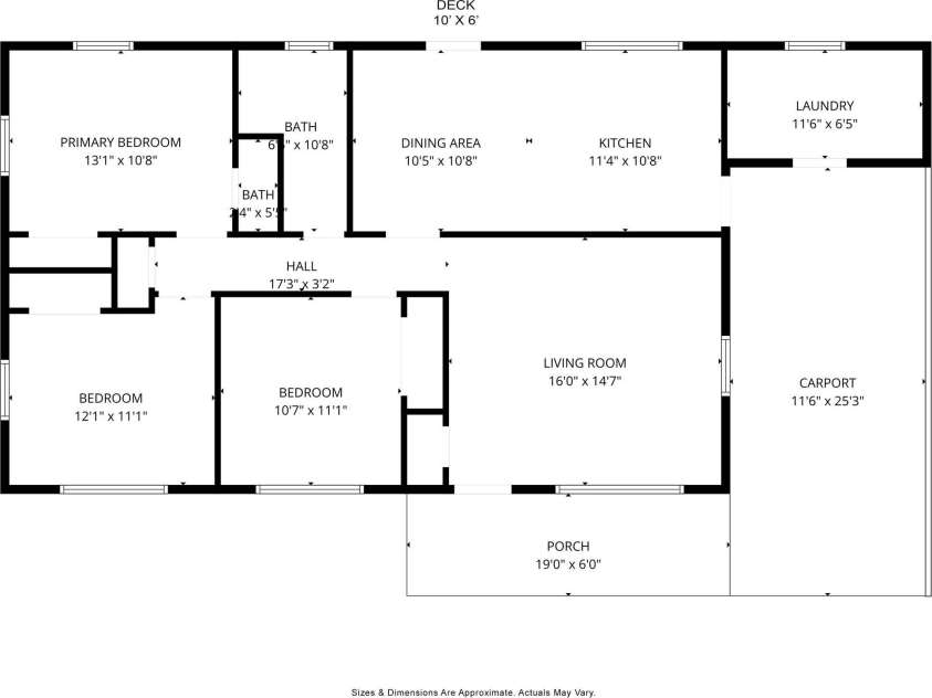 106 Blacksnake Road, Stanley, NC 28164.  MLS# CAR4351703, YatesRealty ID 7335. Floorplan