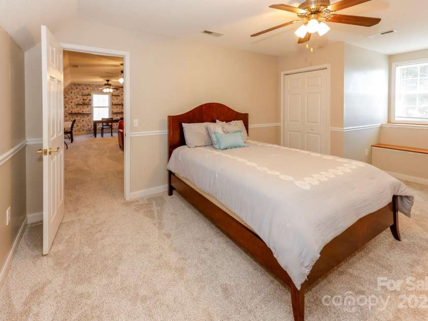 640 Laurel Heights Lane, Tryon, NC 28782.  MLS# CAR4212228, YatesRealty ID 7354. Upstairs BR #2 with Bonus Room Access