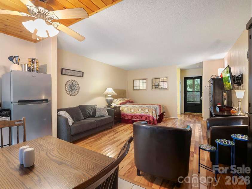160 Whitney Boulevard, Lake Lure, NC 28746.  MLS# CAR4364801, YatesRealty ID 736. Nice transition from KIT to Living/sleeping area