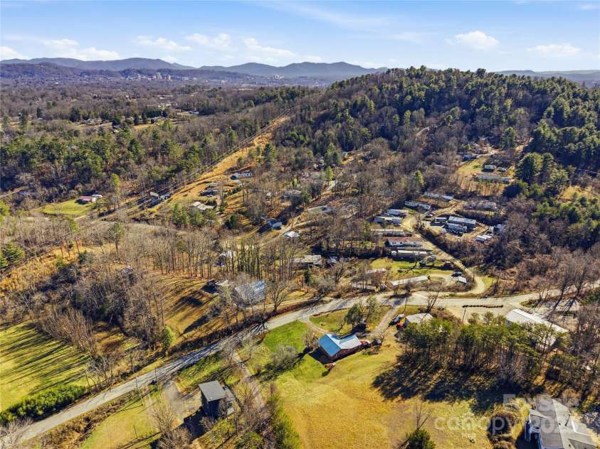 349 Gorman Bridge Road, Asheville, NC 28806.  MLS# CAR4330803, YatesRealty ID 737. House Aerial 2