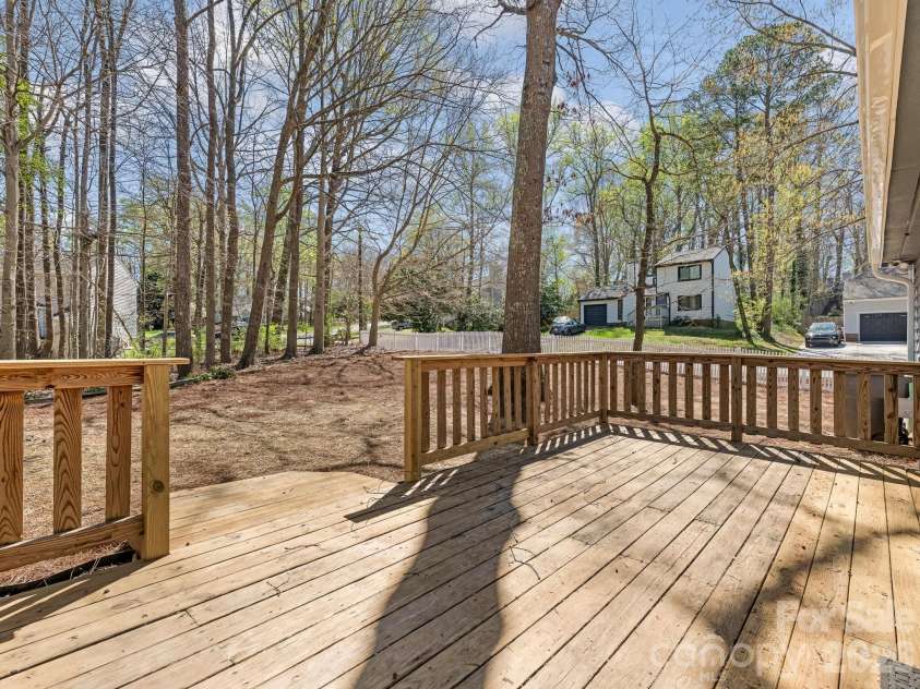 6223 Whitewater Drive, Charlotte, NC 28214.  MLS# CAR4359307, YatesRealty ID 7370. REar Deck