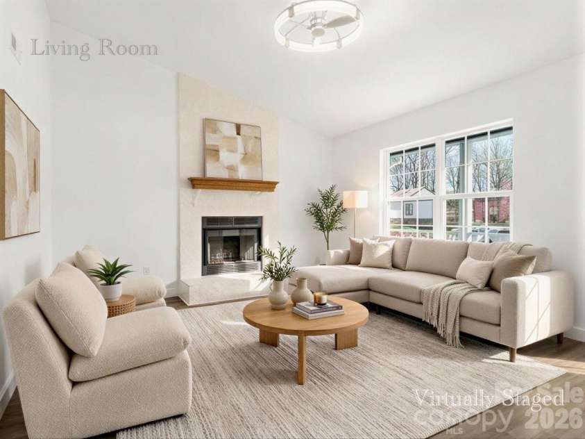 6223 Whitewater Drive, Charlotte, NC 28214.  MLS# CAR4359307, YatesRealty ID 7370. VIRTUALLY STAGED - Living Room