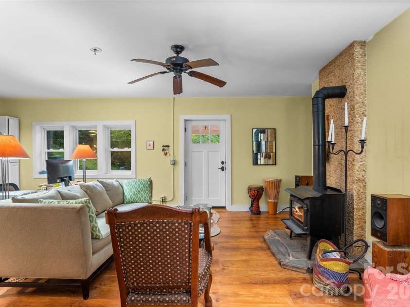 1087 Turkey Creek Road, Leicester, NC 28748.  MLS# CAR4358676, YatesRealty ID 7371. Living room