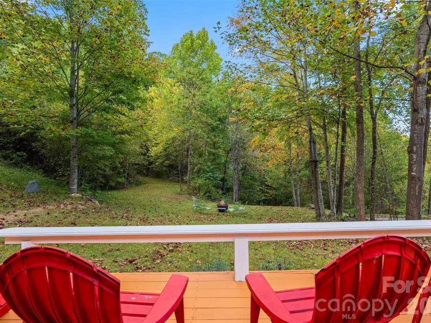 1087 Turkey Creek Road, Leicester, NC 28748.  MLS# CAR4358676, YatesRealty ID 7371. View from the front deck