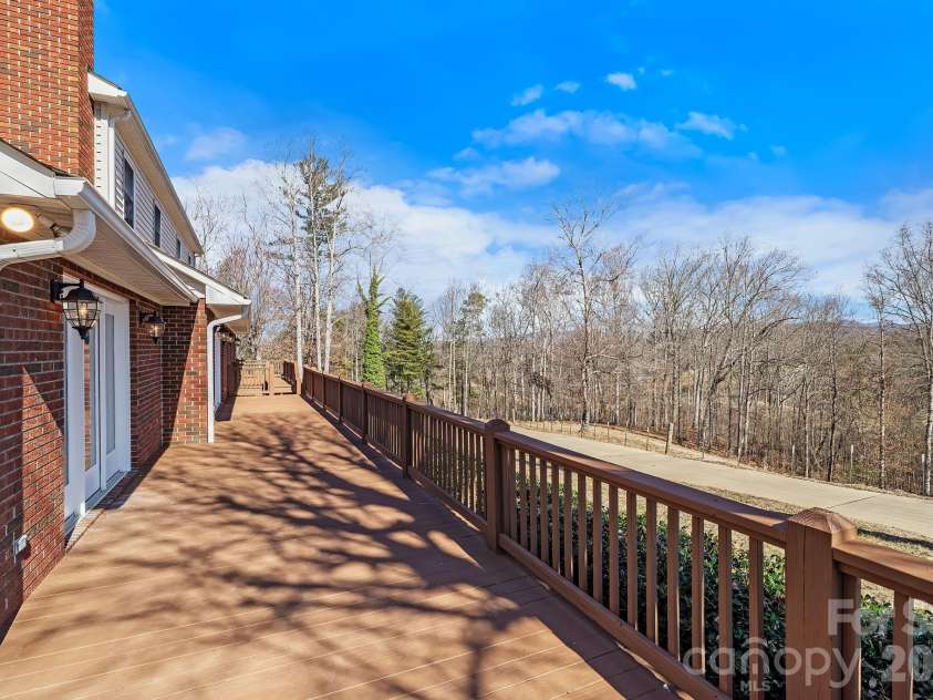 735 Macedonia Road, Asheville, NC 28804.  MLS# CAR4345434, YatesRealty ID 7392. Rear Deck 