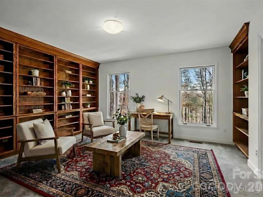735 Macedonia Road, Asheville, NC 28804.  MLS# CAR4345434, YatesRealty ID 7392. Study on the Main Level (Virtually Staged)