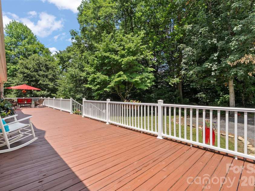 165 Sequoyah Drive, Waynesville, NC 28785.  MLS# CAR4396850, YatesRealty ID 7402. View off the front deck