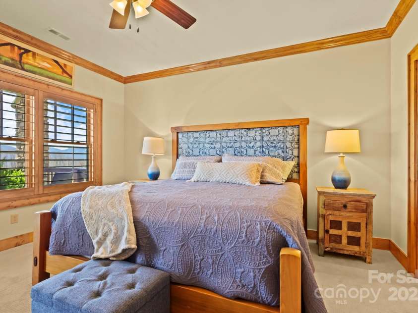 520 Penny Lane, Banner Elk, NC 28604.  MLS# CAR4244171, YatesRealty ID 7402. Primary Bedroom with Views!