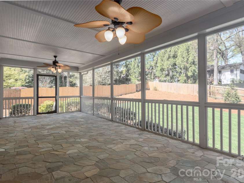 939 Linda Lane, Charlotte, NC 28211.  MLS# CAR4360605, YatesRealty ID 7408. Screened in porch