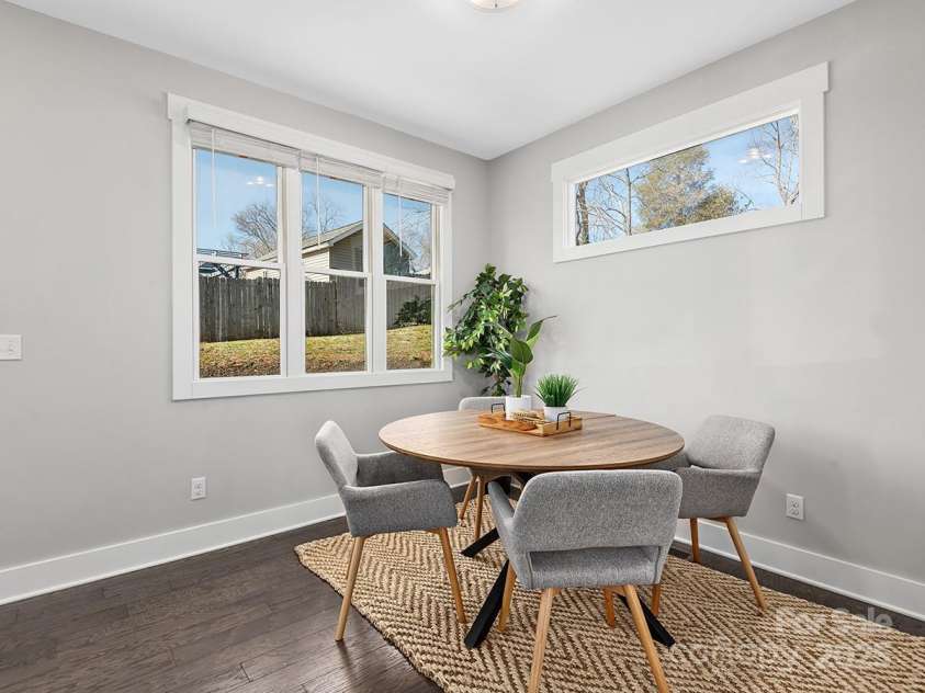 34 Walnut Lane, Asheville, NC 28804.  MLS# CAR4233293, YatesRealty ID 7421. Dining area to gather and entertain