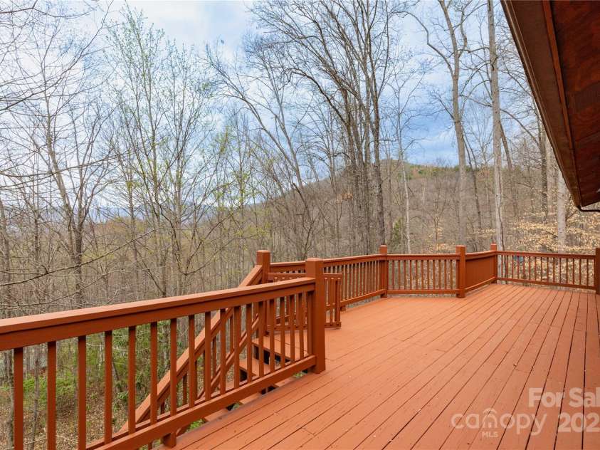 63 Wabash Drive, Sylva, NC 28779.  MLS# CAR4244141, YatesRealty ID 7425. Newly Painted deck