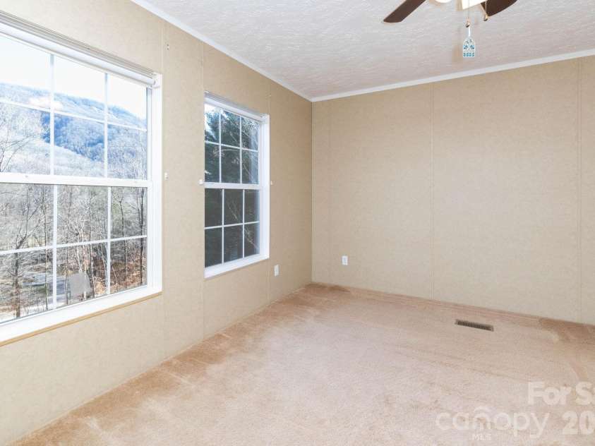 87 Hickory Nut Trace, Old Fort, NC 28762.  MLS# CAR4335774, YatesRealty ID 7435. View from Primary Bedroom