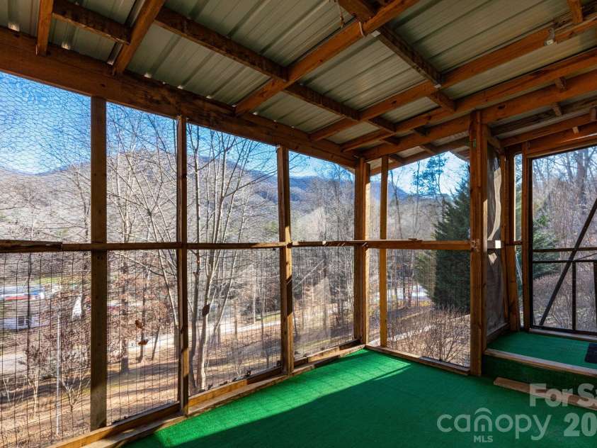 87 Hickory Nut Trace, Old Fort, NC 28762.  MLS# CAR4335774, YatesRealty ID 7435. View From Rear Porch