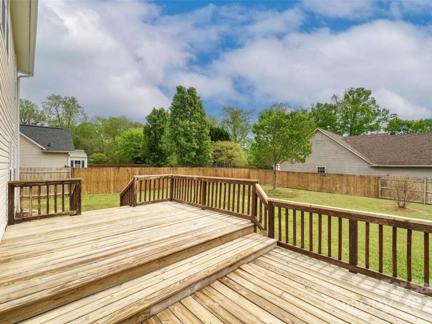 225 Carrie Court, Concord, NC 28027.  MLS# CAR4245716, YatesRealty ID 7444. Large Deck