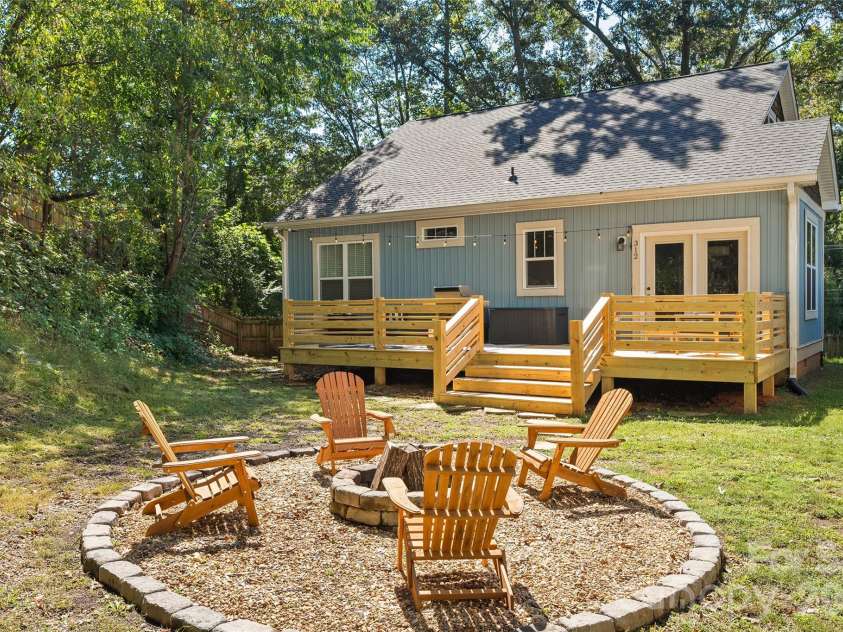123 Arline Henry Way, Asheville, NC 28806.  MLS# CAR4232266, YatesRealty ID 7446. New Back Deck and Firepit area
