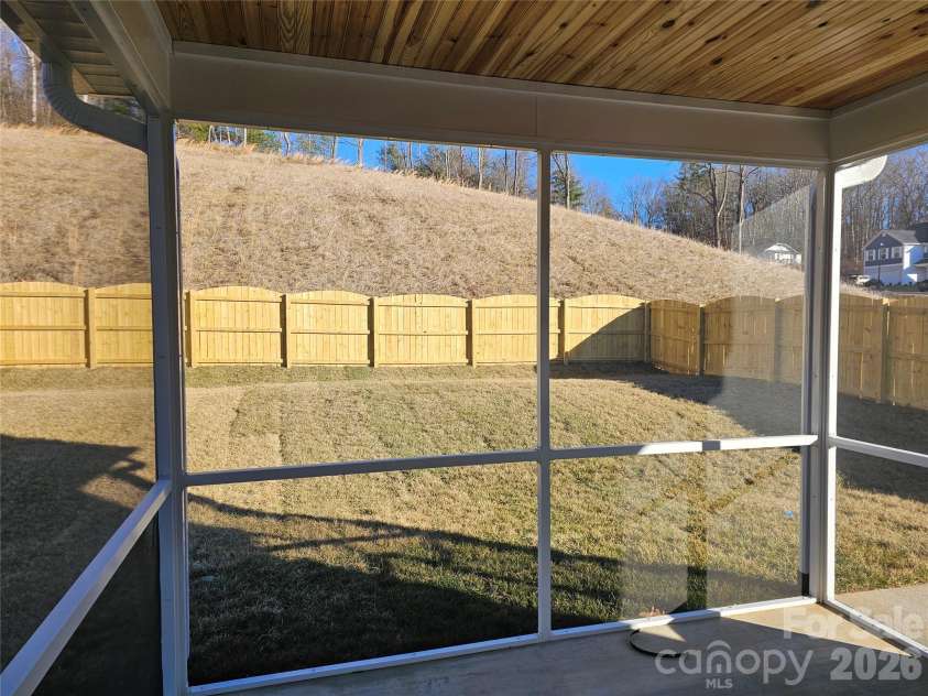 109 Crew Lane, Black Mountain, NC 28711.  MLS# CAR4328209, YatesRealty ID 7448. Screen Porch