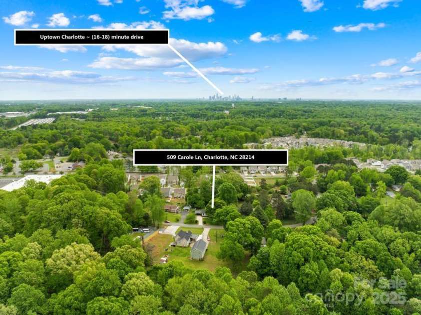 509 Carole Lane, Charlotte, NC 28214.  MLS# CAR4246567, YatesRealty ID 7448. 
