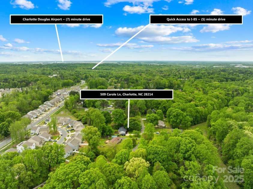 509 Carole Lane, Charlotte, NC 28214.  MLS# CAR4246567, YatesRealty ID 7448. 