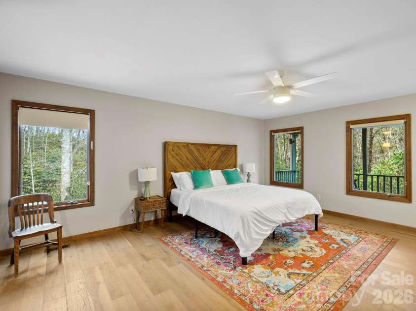 581 Hubbard Hollow Road, Rosman, NC 28772.  MLS# CAR4341055, YatesRealty ID 7449. Main Level, Primary Suite