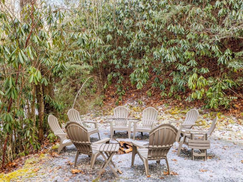 581 Hubbard Hollow Road, Rosman, NC 28772.  MLS# CAR4341055, YatesRealty ID 7449. Outdoor Firepit