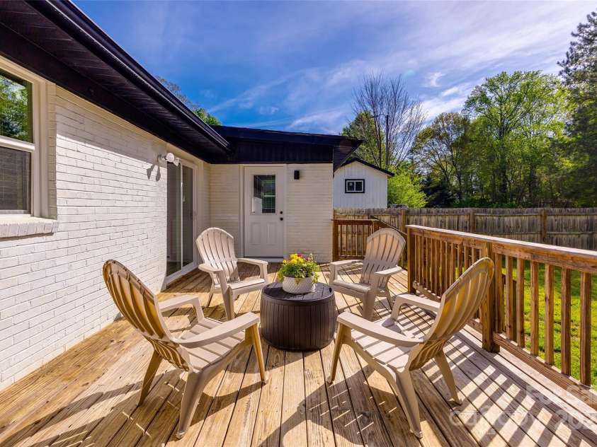 1849 Harris Road, Fort Mill, SC 29708.  MLS# CAR4241531, YatesRealty ID 7458. Spacious back deck