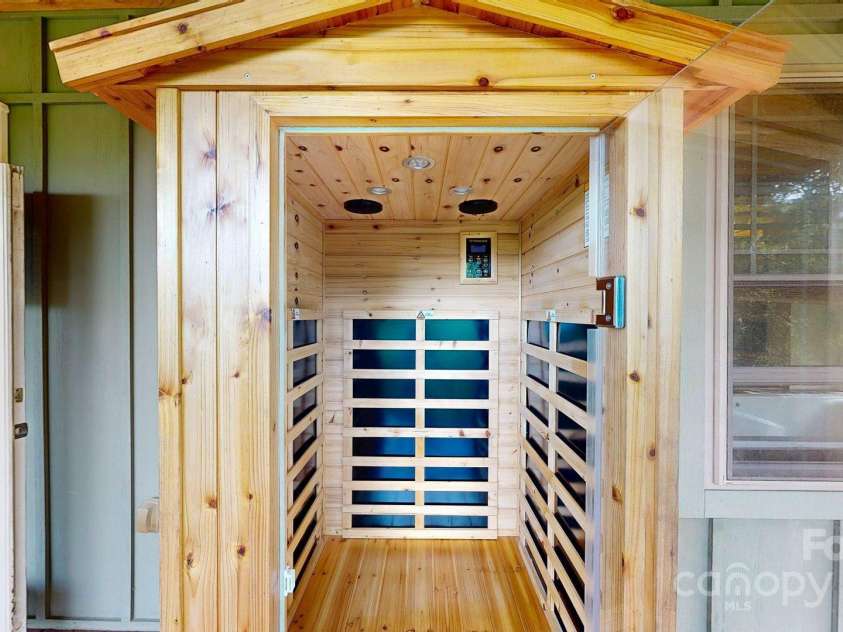 6 Sunrise Valley, Leicester, NC 28748.  MLS# CAR4283211, YatesRealty ID 7475. Infared Sauna