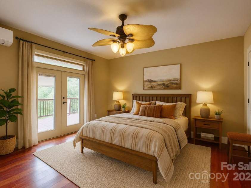 6 Sunrise Valley, Leicester, NC 28748.  MLS# CAR4283211, YatesRealty ID 7475. Master Bedroom
