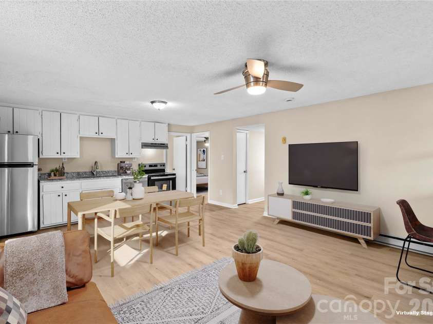 126 Thomas Street, Troutman, NC 28166.  MLS# CAR4355493, YatesRealty ID 7478. Shown as Virtually Staged
