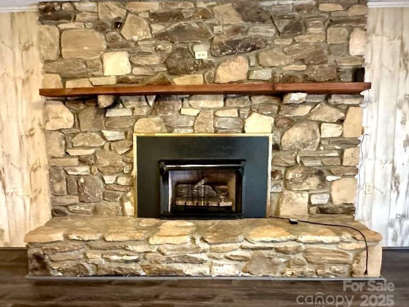 1567 Newfound Road, Leicester, NC 28748.  MLS# CAR4214973, YatesRealty ID 7479. Gas fireplace