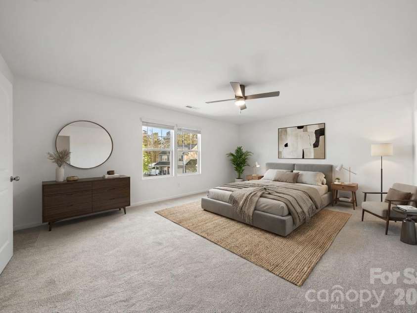 2838 Kinloch Court, Clover, SC 29710.  MLS# CAR4360011, YatesRealty ID 7481. Virtually Staged - Upstairs Primary Bedroom