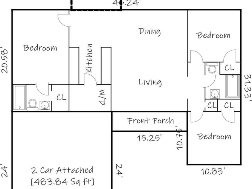 1314 39th Street Circle, Hickory, NC 28602.  MLS# CAR4411280, YatesRealty ID 7485. 