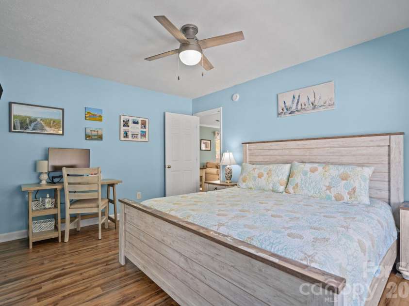 137 4th Street, Oak Island, NC 28465.  MLS# CAR4363767, YatesRealty ID 7502. Primary w/King size bed