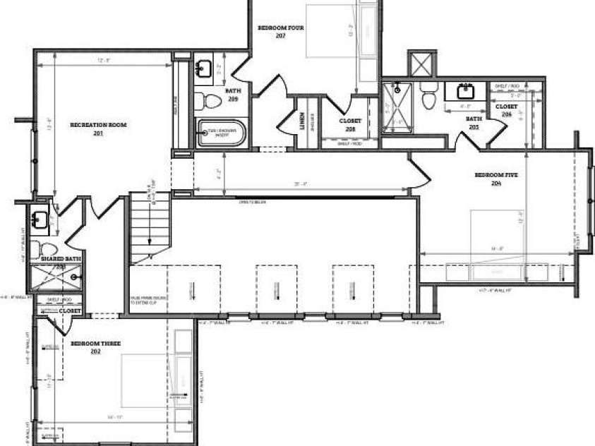 541 Greenway Street, Davidson, NC 28036.  MLS# CAR4363434, YatesRealty ID 7506. Second Level Floor Plan