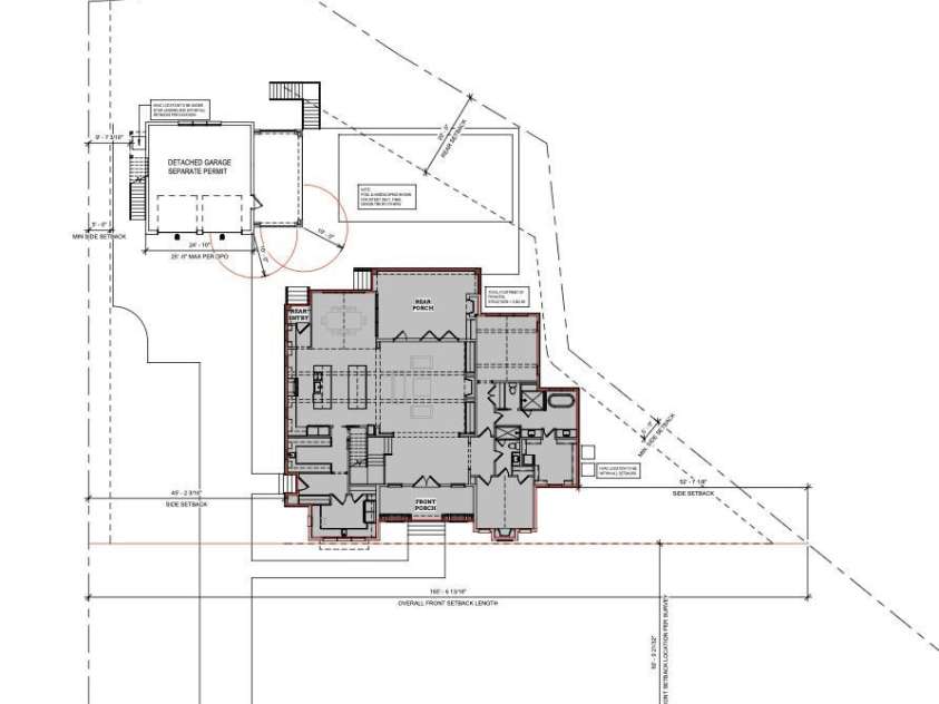 541 Greenway Street, Davidson, NC 28036.  MLS# CAR4363434, YatesRealty ID 7506. Site Plan