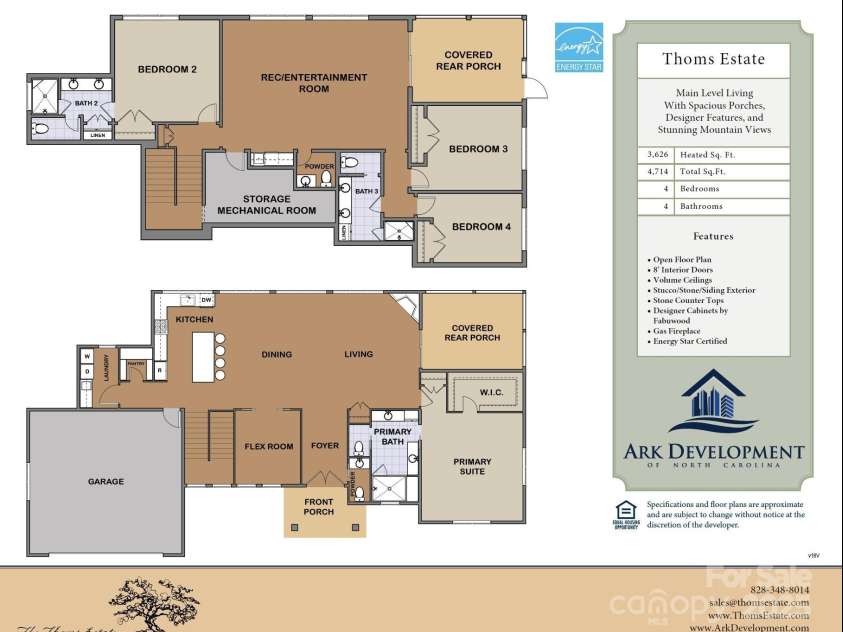 15 Evian Court, Asheville, NC 28804.  MLS# CAR4320178, YatesRealty ID 754. Floorplans