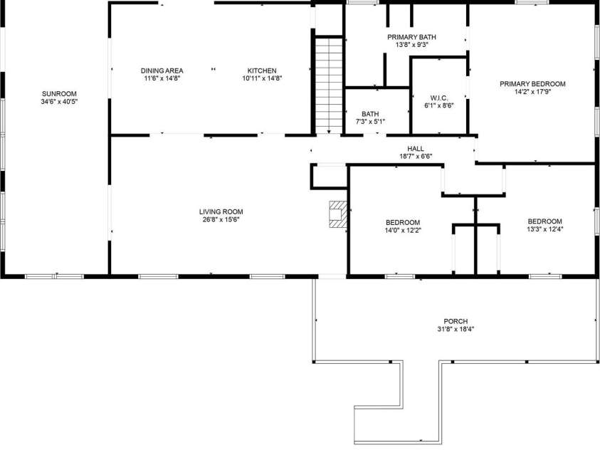 1120 Jacobs Branch Road, Franklin, NC 28734.  MLS# CAR4176894, YatesRealty ID 7545. Main level
