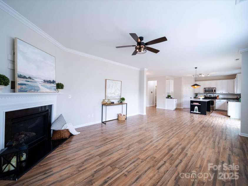 1120 Spicewood Pines Road, Fort Mill, SC 29708.  MLS# CAR4215795, YatesRealty ID 7563. Family Room Open to Kitchen