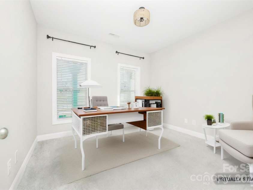 169 Turnberry Drive, Mocksville, NC 27028.  MLS# CAR4239304, YatesRealty ID 7567. Bedroom Two Staged as Office