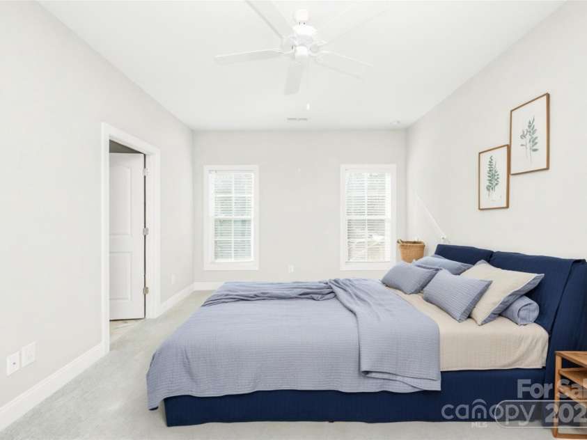 169 Turnberry Drive, Mocksville, NC 27028.  MLS# CAR4239304, YatesRealty ID 7567. Primary Bedroom Staged