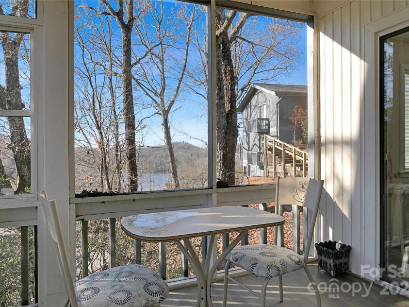 273 Tinequa Drive, Brevard, NC 28712.  MLS# CAR4204439, YatesRealty ID 757. Screen Porch