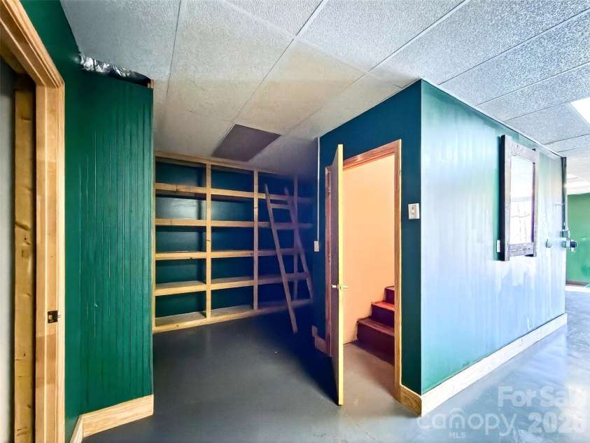 345 Lower Switchback Road, Union Mills, NC 28167.  MLS# CAR4356229, YatesRealty ID 7582. Basement Storage Area