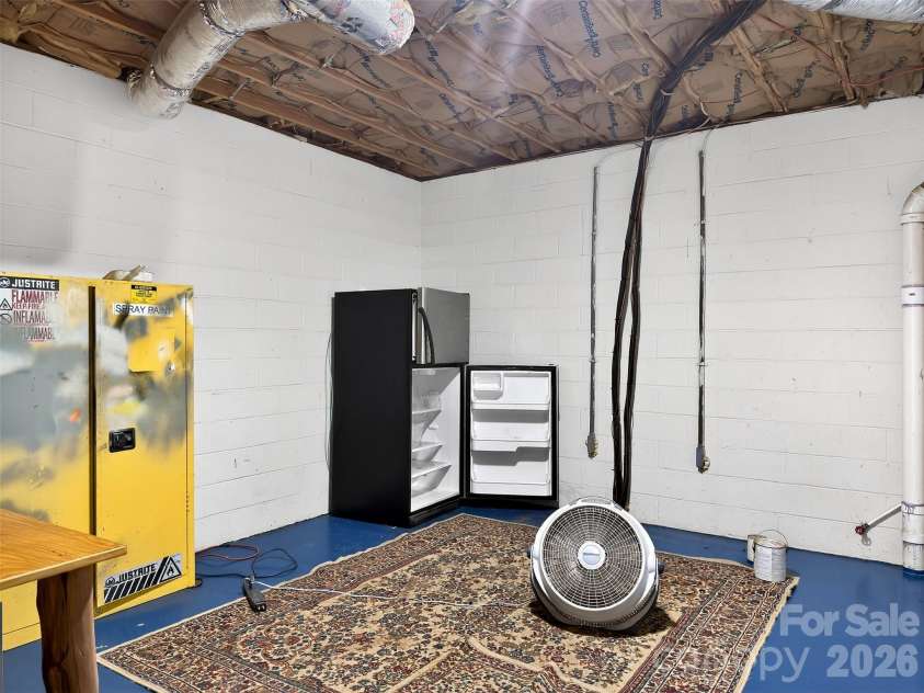 345 Lower Switchback Road, Union Mills, NC 28167.  MLS# CAR4356229, YatesRealty ID 7582. Basement Storage Room