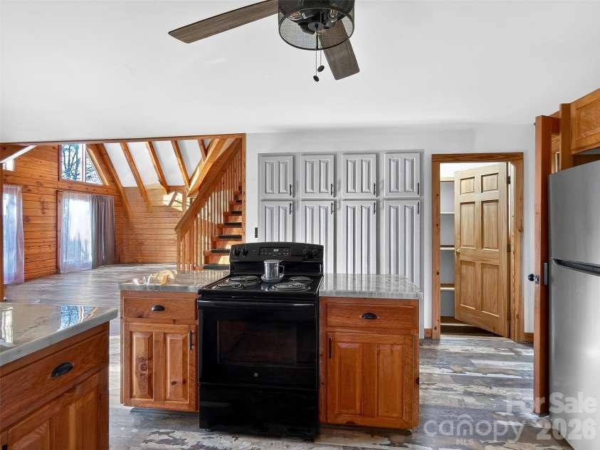 345 Lower Switchback Road, Union Mills, NC 28167.  MLS# CAR4356229, YatesRealty ID 7582. View of LR from Kitchen