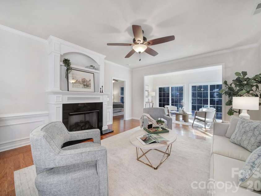 1488 River Bend Boulevard, Fort Mill, SC 29707.  MLS# CAR4329801, YatesRealty ID 7583. Another view of the great room with the gas fireplace.