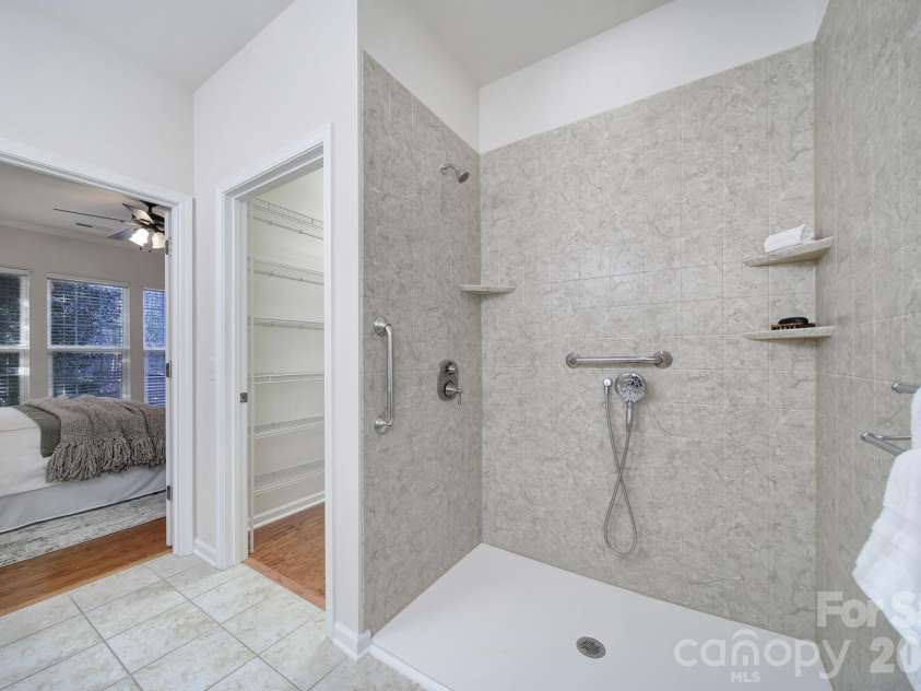 1488 River Bend Boulevard, Fort Mill, SC 29707.  MLS# CAR4329801, YatesRealty ID 7583. Walk in tile shower